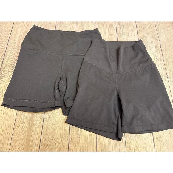 Yogalicious Lux Bundle Black Butter Soft Biker Shorts Size XS - Picture 1 of 3